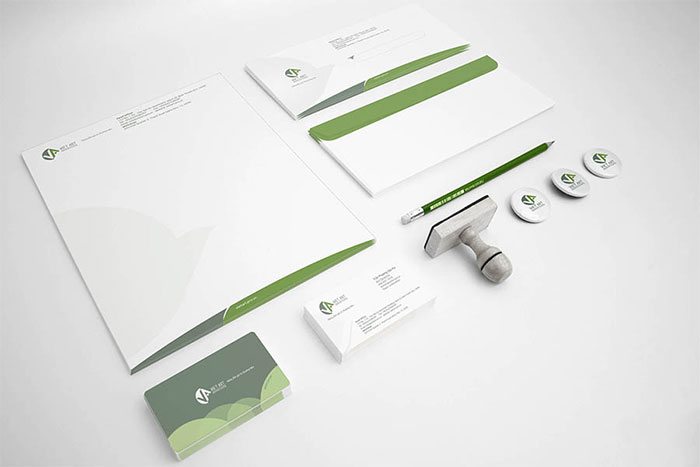 thiết kế bộ nhận diện thương hiệu cơ bản